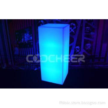 Rechargeable LED Column Bar Table Bar Table Outdoor Patio F
